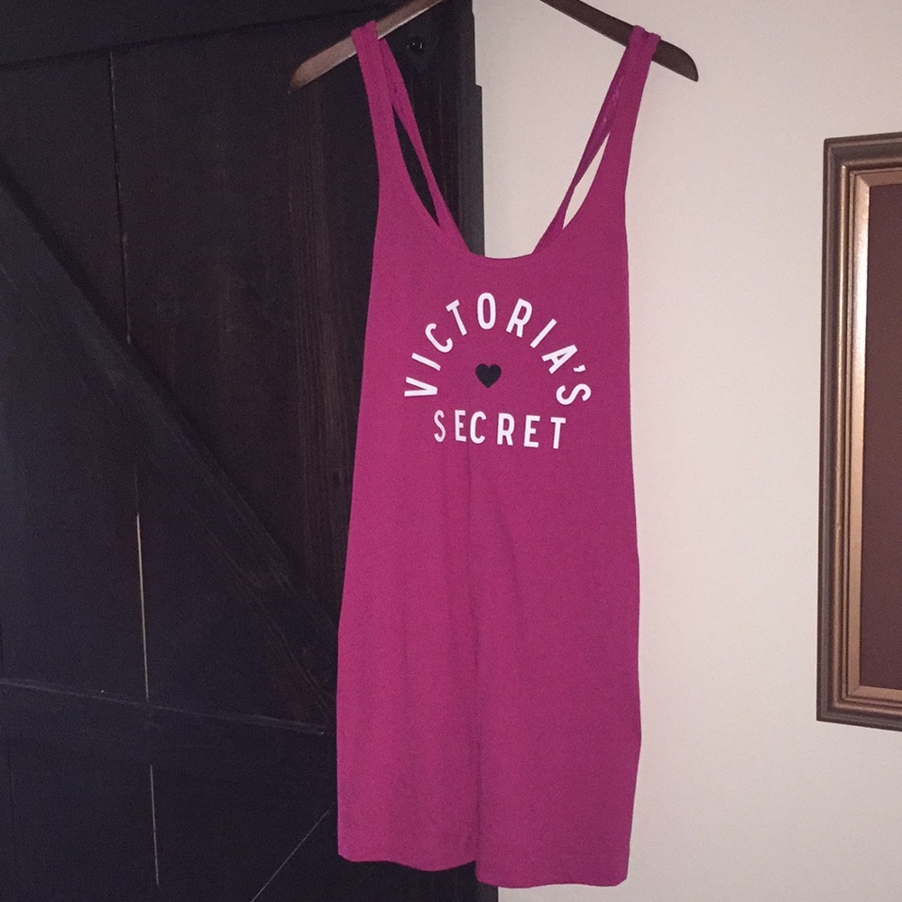 NWOT VS Cris-cross Back Nightie with Lace Details